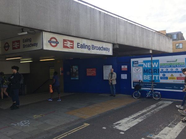 Ealing Broadway Street View Map Of Ealing Broadway Station, London